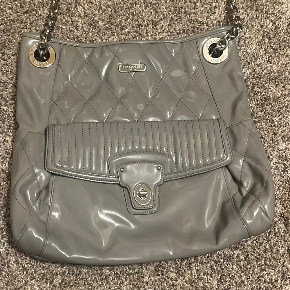 Coach Gray Quilted Women's Bag